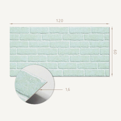 Rectangular decorative wall panel Brick wall structure
