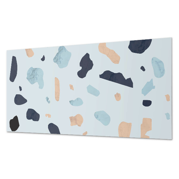 Rectangular wall panel Abstract rock motif