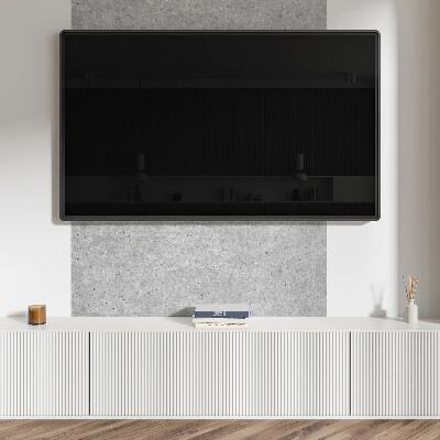 Rectangular bathroom wall panel Raw concrete pattern