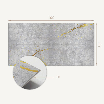 Rectangular decorative wall panel Marble pattern in an elegant style