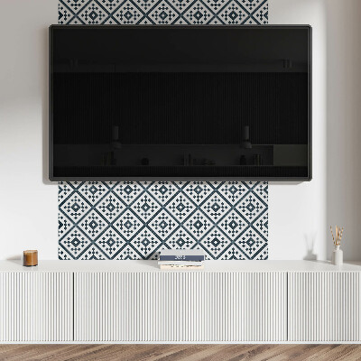 Rectangular wall panel Geometric style diamond pattern
