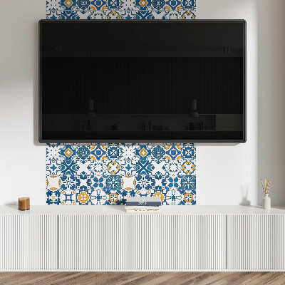 Rectangular wall panel Mosaic motifs in the layout