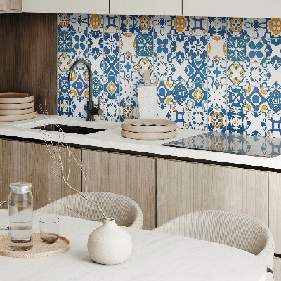 Rectangular wall panel Mosaic motifs in the layout