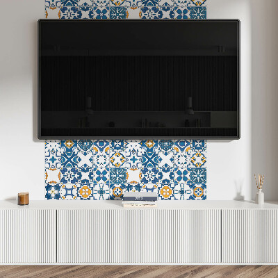 Rectangular wall panel Mosaic motifs in the layout