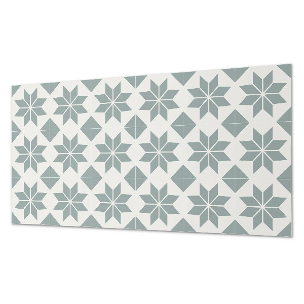 Rectangular wall panel Floral motifs in a geometric style