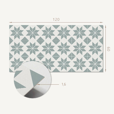 Rectangular wall panel Floral motifs in a geometric style