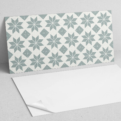 Rectangular wall panel Floral motifs in a geometric style