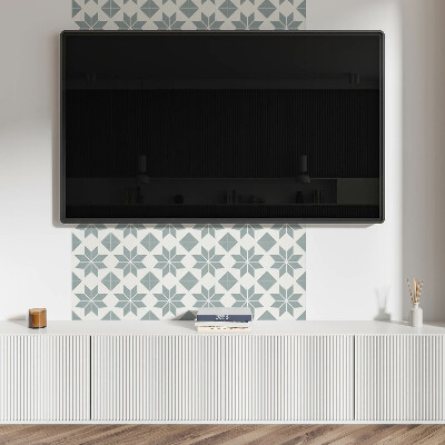 Rectangular wall panel Floral motifs in a geometric style