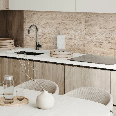 Rectangular bathroom wall panel Authentic wood pattern
