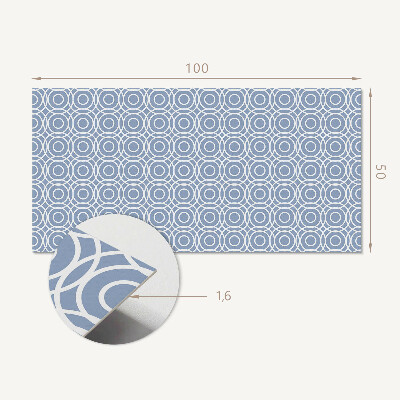 Rectangular decorative wall panel Geometric style circle pattern
