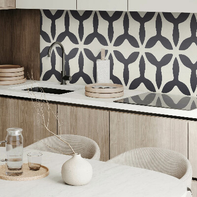 Rectangular wall panel Elegant fin motif