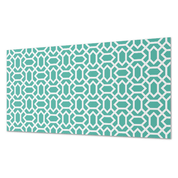 Rectangular bathroom wall panel Shapes in a geometric rhythm
