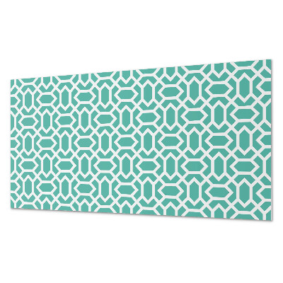 Rectangular bathroom wall panel Shapes in a geometric rhythm
