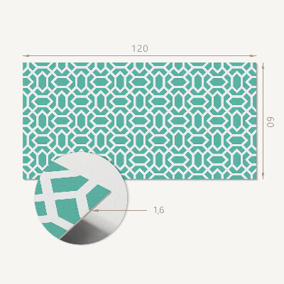 Rectangular bathroom wall panel Shapes in a geometric rhythm