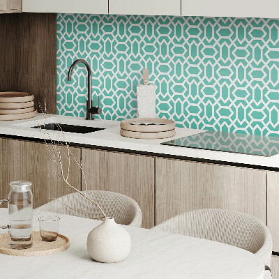 Rectangular bathroom wall panel Shapes in a geometric rhythm