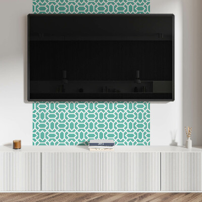 Rectangular bathroom wall panel Shapes in a geometric rhythm