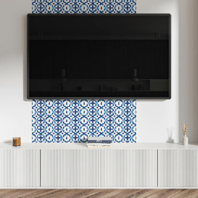 Rectangular wall panel Floral motif in geometry