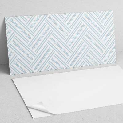 Rectangular bathroom wall panel Zigzag pattern with linear accents