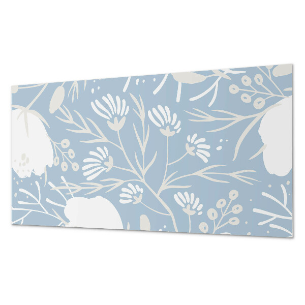 Rectangular wall panel Floral motif