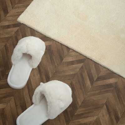 Rectangular wall panel Herringbone pattern of boards