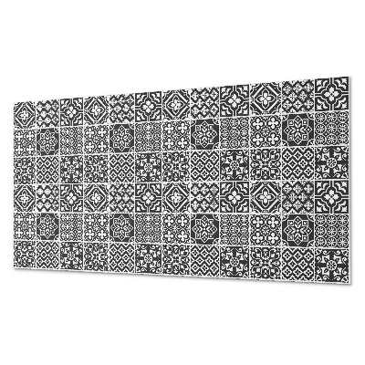 Rectangular bathroom wall panel Geometric motifs in tiles