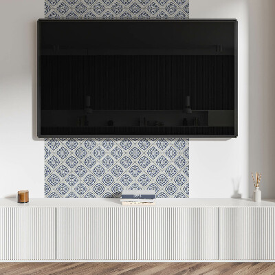 Rectangular wall panel Floral decorative pattern