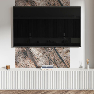 Rectangular wall panel Wood pattern with drawings