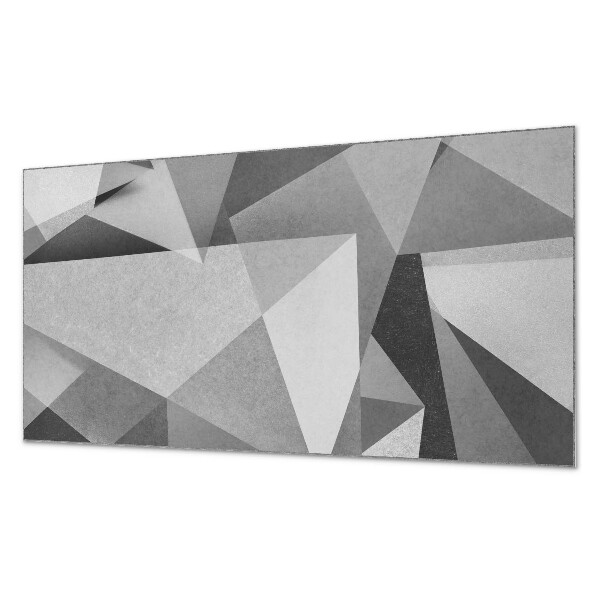 Rectangular bathroom wall panel Abstract geometric polygon motif