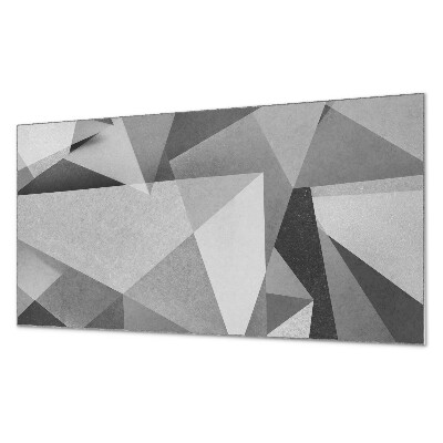 Rectangular bathroom wall panel Abstract geometric polygon motif