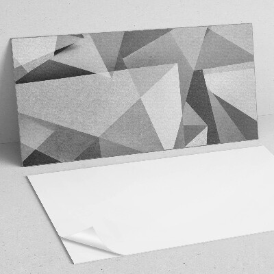 Rectangular bathroom wall panel Abstract geometric polygon motif