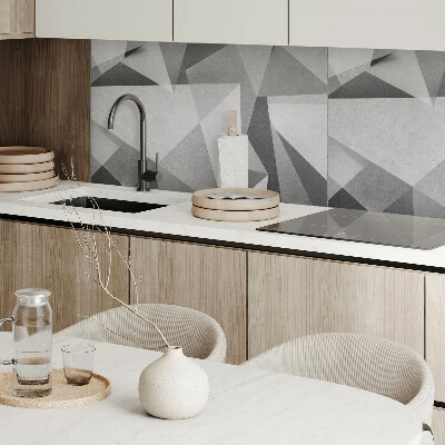 Rectangular bathroom wall panel Abstract geometric polygon motif