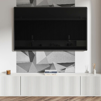 Rectangular bathroom wall panel Abstract geometric polygon motif