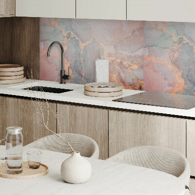Rectangular bathroom wall panel Abstract resin motif