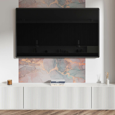 Rectangular bathroom wall panel Abstract resin motif