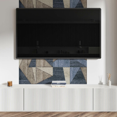 Rectangular wall panel Modern geometric motif