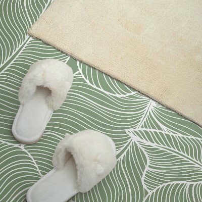 Rectangular wall panel Leaves in a wavy rhythm