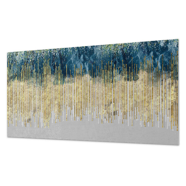 Rectangular wall panel Abstract motif with lines