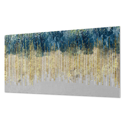 Rectangular wall panel Abstract motif with lines