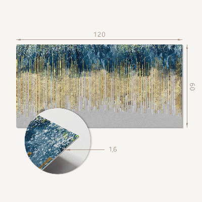 Rectangular wall panel Abstract motif with lines