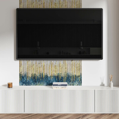 Rectangular wall panel Abstract motif with lines
