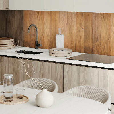 Rectangular wall panel Natural pattern of wooden boards