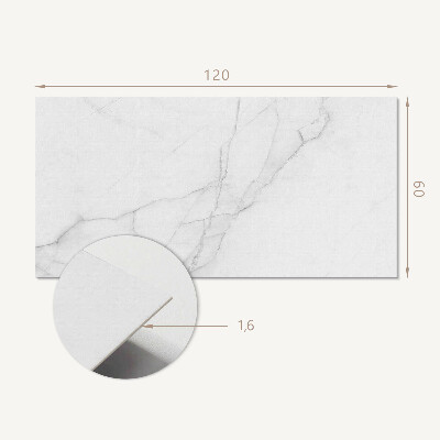 Rectangular decorative wall panel Stylish marble motif