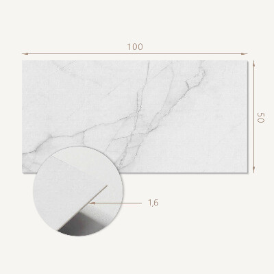 Rectangular decorative wall panel Stylish marble motif