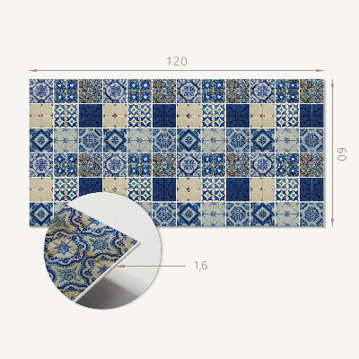 Rectangular bathroom wall panel Mosaic tile pattern