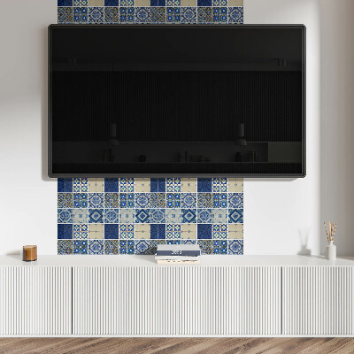 Rectangular bathroom wall panel Mosaic tile pattern