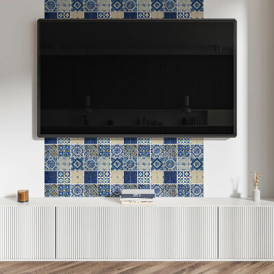 Rectangular bathroom wall panel Mosaic tile pattern