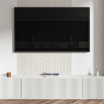 Rectangular bathroom wall panel Waves in a subtle motif