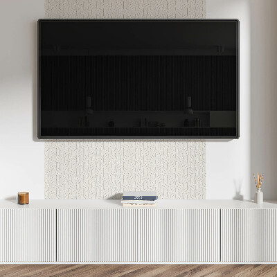 Rectangular bathroom wall panel Waves in a subtle motif