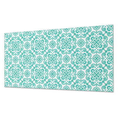 Rectangular wall panel Floral pattern with decorative details