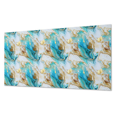 Rectangular bathroom wall panel Wavy abstract shapes